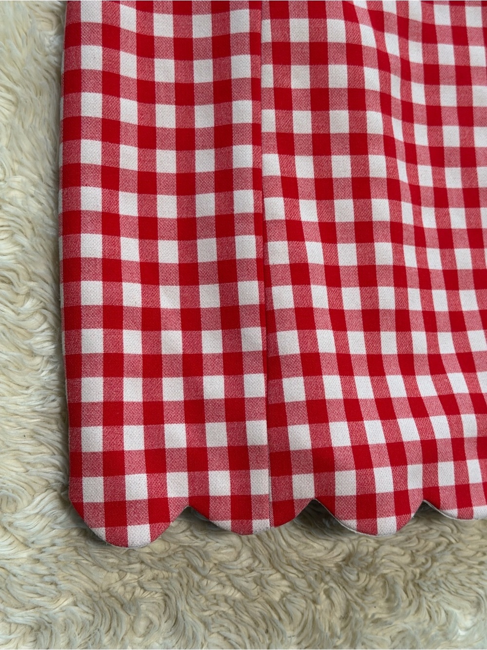 English Factory Gingham Checked Plaid Mini Dress - Size XS - Picture 6 of 9